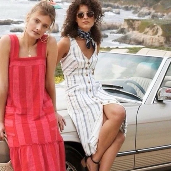 Anthropologie x Maeve Taylor Swift Engagement dress inspired Cotton Stripes 12 - Picture 16 of 16